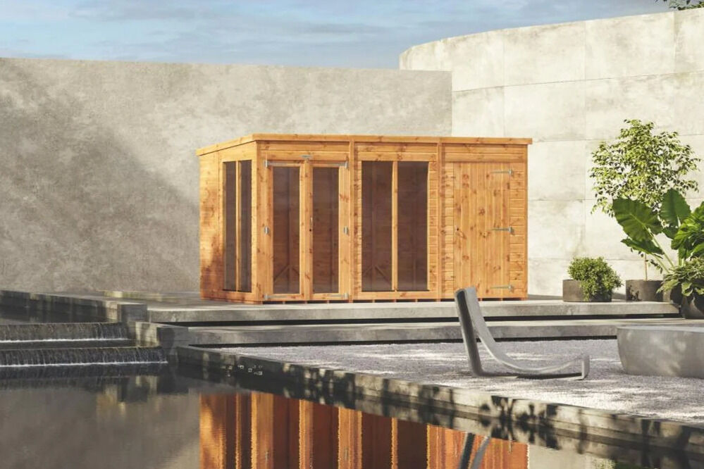 Pent Potting Shed Combi 8x4 with 4ft store