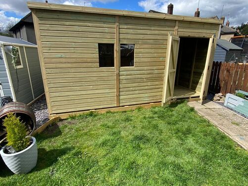 #P070 16x10 Pent Shed