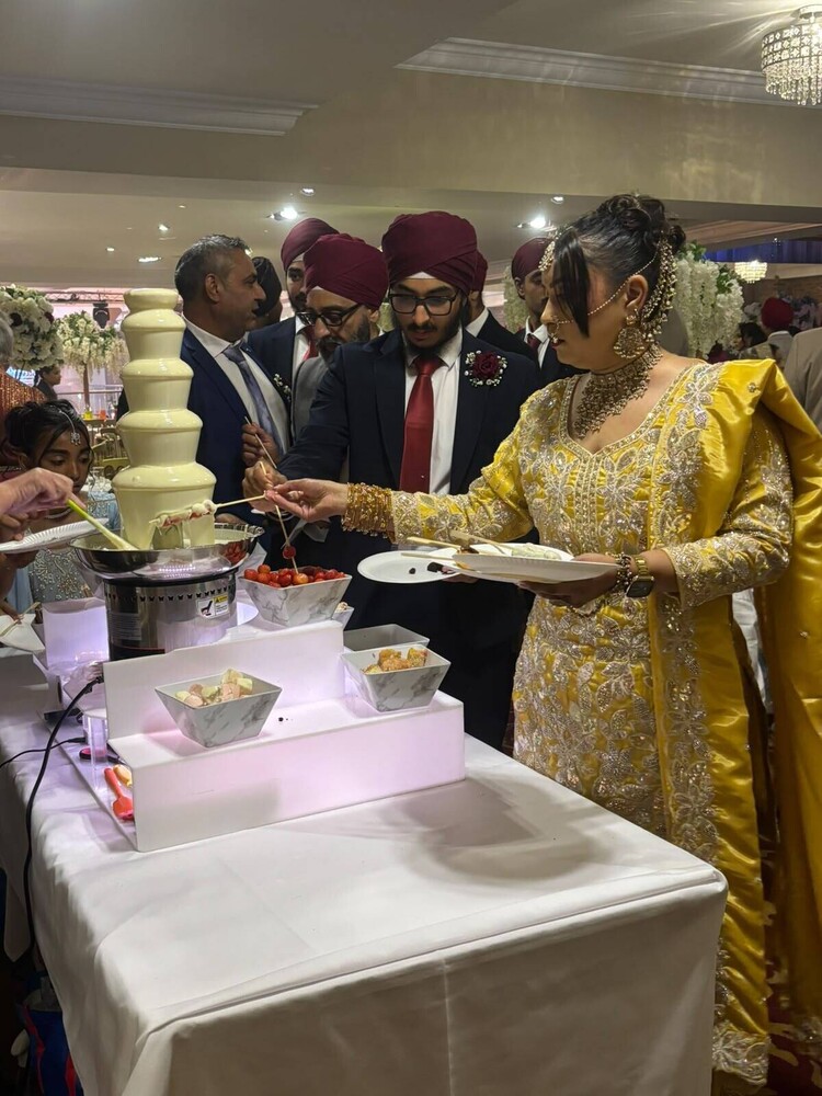Old Thorns Wedding | White Chocolate Fountain Hampshire