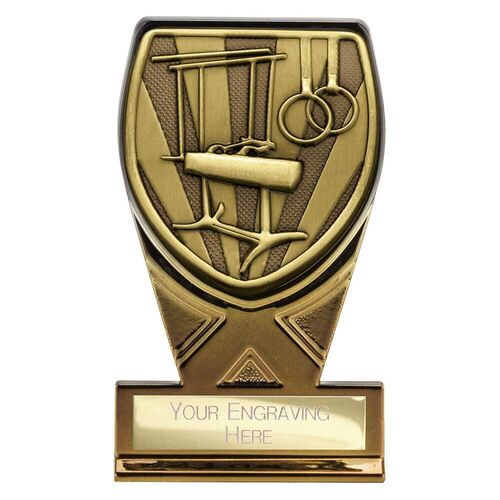 Fusion Cobra Gymnastics Plaque Award Black & Gold