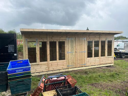 #P076 20x10 Pent Shed