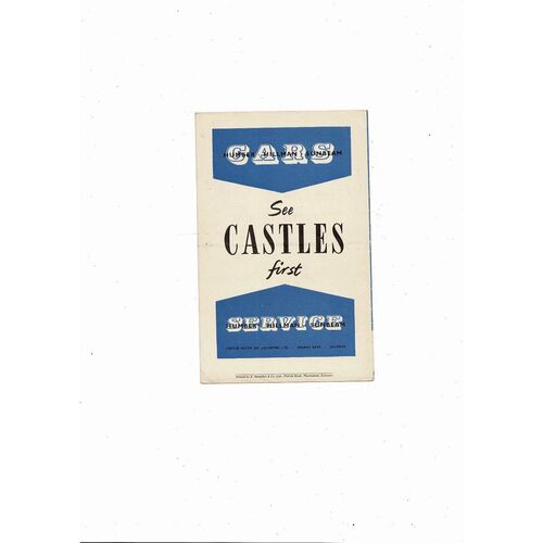 1958/59 Leicester City v Leeds United Football Programme