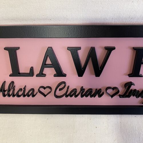 Personalised Family Name Street Sign – Decorative Indoor Home Plaque
