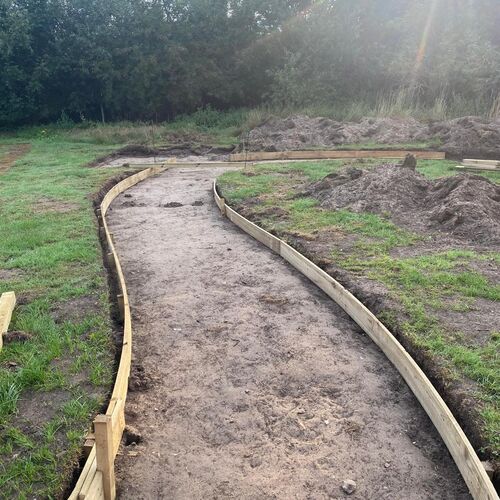 Path all finished and ready for tarmac