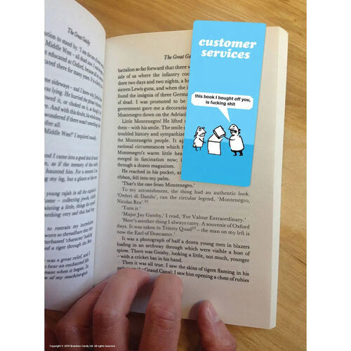 Funny Magnetic Bookmark - Shit Book