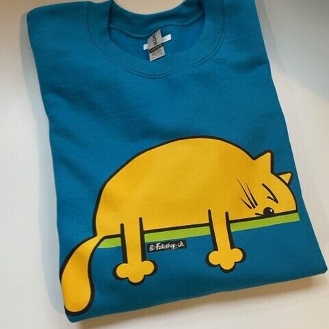 'Orange Sleepy Cat' Adults Tee