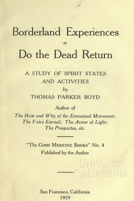 1919 | Borderland Experiences