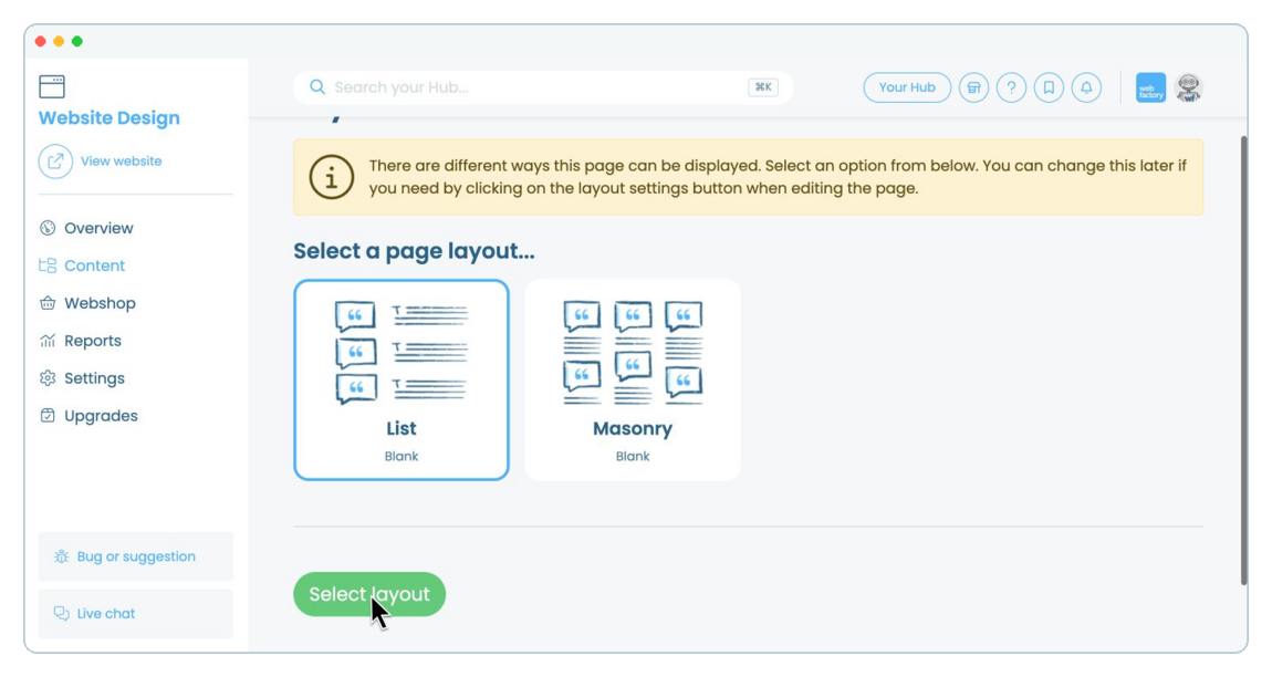 How to add and manage testimonials on a website page | Webfactory Support | Webfactory
