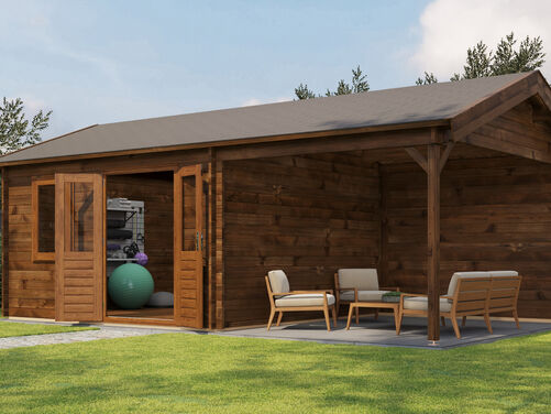 400cm x 400cm + 300cm Veranda