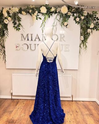 Royal blue A.line