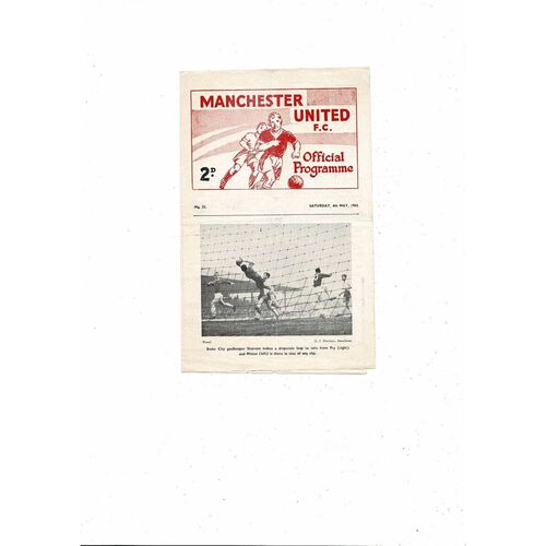 Manchester United v Burnley Central League Football Programme 1962/63
