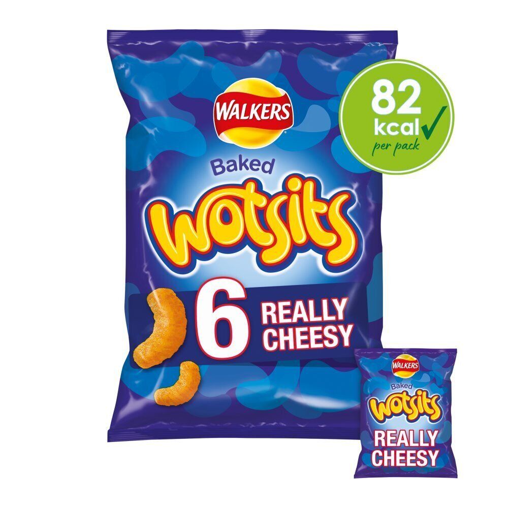 Walkers Wotsits Really Cheesy Crisps 6pk