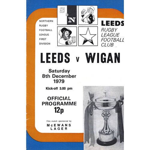 1979/80 Leeds v Wigan (08/12/1979) Rugby League Programme