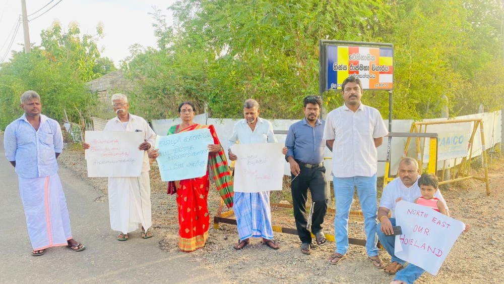 சட்டவிரோத தையிட்டி திஸ்ஸ விகாரைக்கு எதிரான போராட்டம் ஆரம்பம்