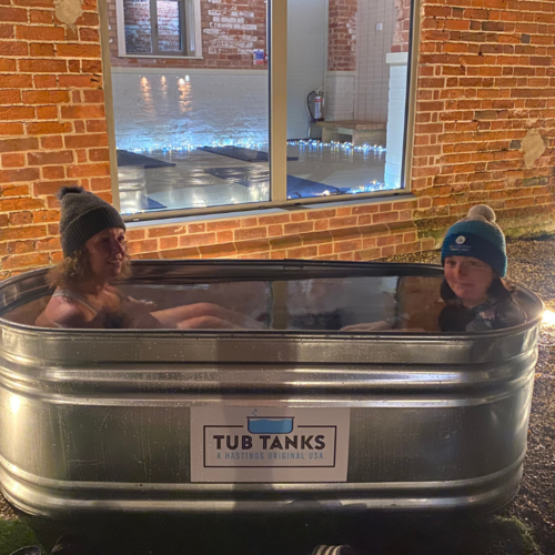 Oval Ice Bath Kit with Cedar Lid