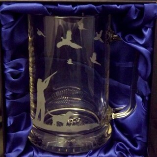 Engraved Tankard Shooting Scene