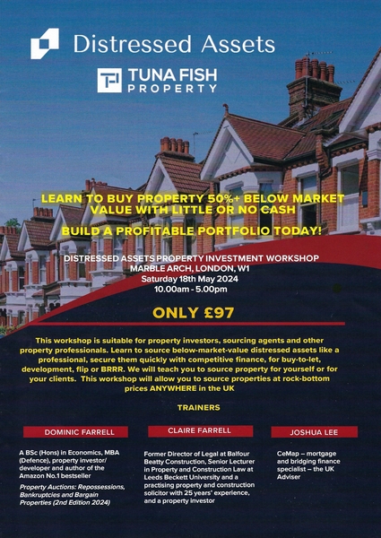 Property Investment Courses UK - London Sat 18th May 2024