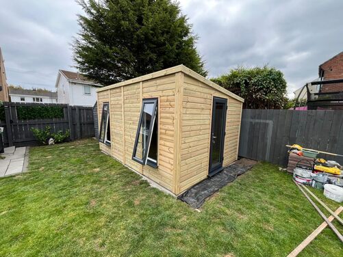 #PVC096 14x10 Pent Summer House/Workshop