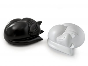 Sleeping Cat Resin Urn