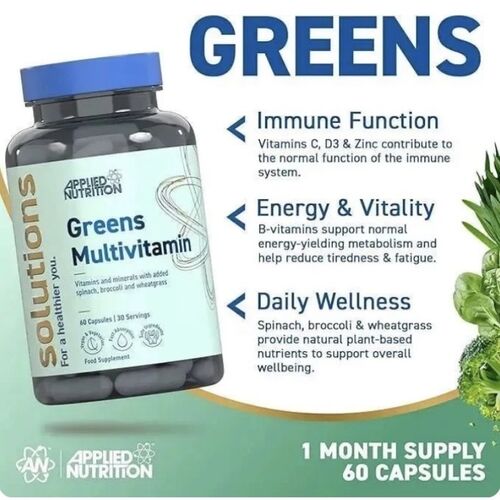 Applied Nutrition Greens Multivitamin 60 Capsules