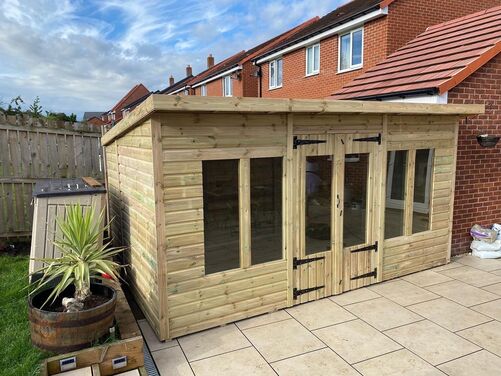 14x8 Pent Summer House
