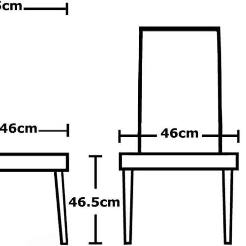 mcc direct Set of 2 Linen Fabric Dining Chairs Roll Top Scroll High Back For Home & Commercial Restaurants