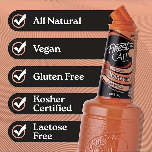 Finest Call - White Peach Purée Premium Mixer for Cocktails - 1 Litre