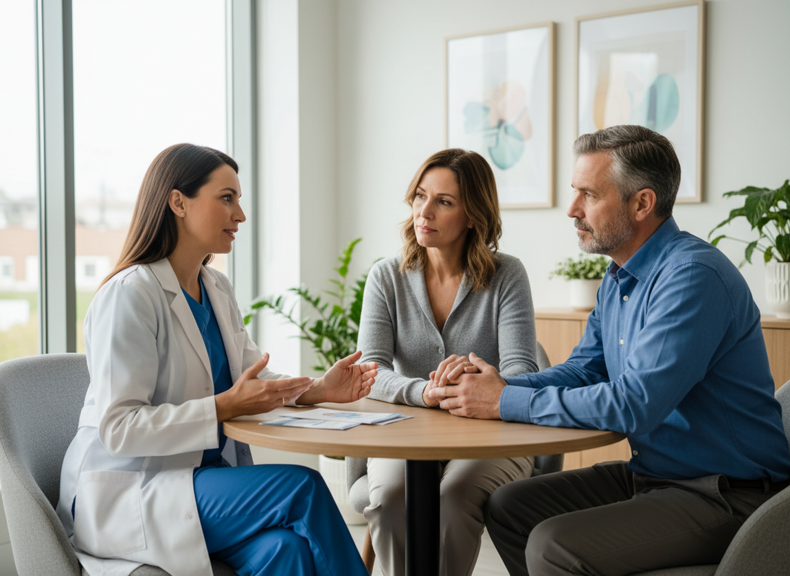 Receiving a young onset dementia diagnosis and discussing next steps with support