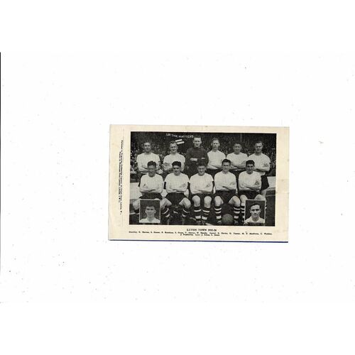 1955/56 Chelsea v Luton Town Football Programme