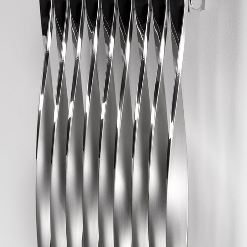 AEON TWISTER ALTERNATING BRUSHED - POLISHED STAINLESS STEEL FINISH