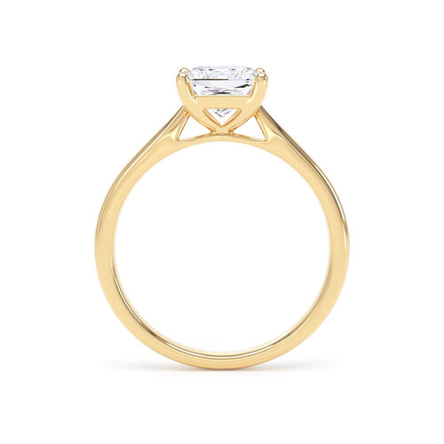 Princess cut solitaire