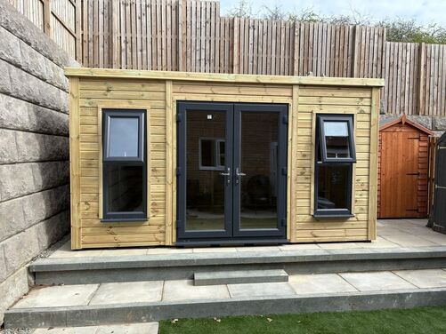 #PVC099 14x10 Pent Summer House