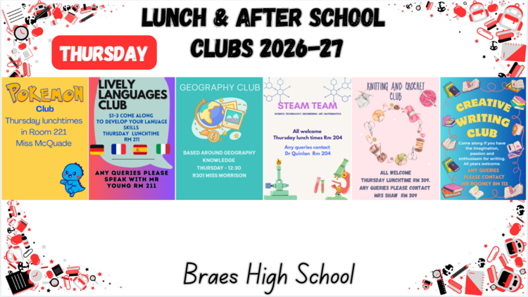 Clubs and Activities | Braes High School | Braes High School | Secondary School Falkirk | Falkirk Education