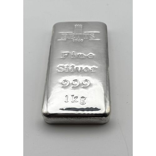 Betts 1kg pure 999 silver bar