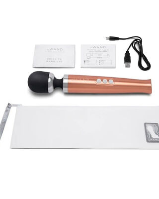 Le Wand Diecast Rechargeable Massager Rose Gold