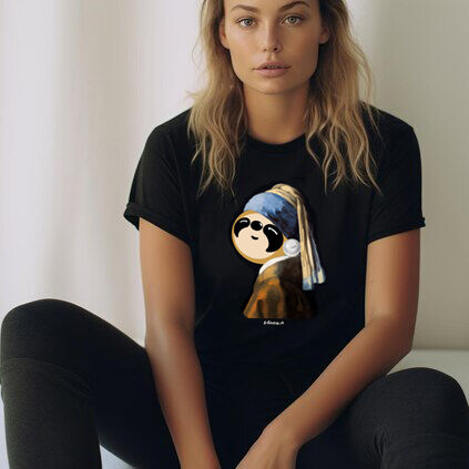 'Sloth with a Pearl Earring' Adults Tee