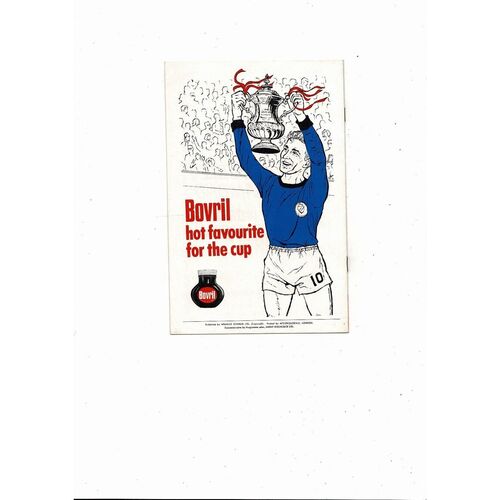 1968 Benfica v Manchester United European Cup Final Original Football Programme