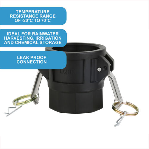 2" Camlock Coupler x 2" Female Buttress