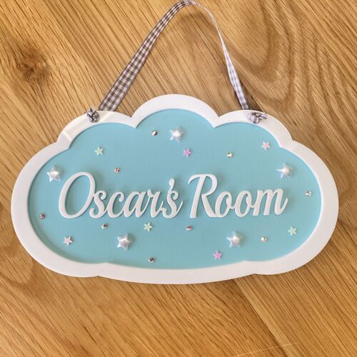 Girls CLOUD door sign