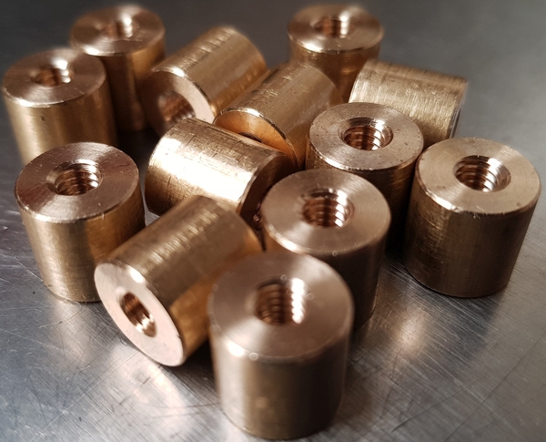 Brass Threaded Spacers | Trojan Special Fasteners Ltd | Specialist Nuts Fasteners | Nuts Bolts Washers | Precision Polygon Turning | Fastener Manufacturer