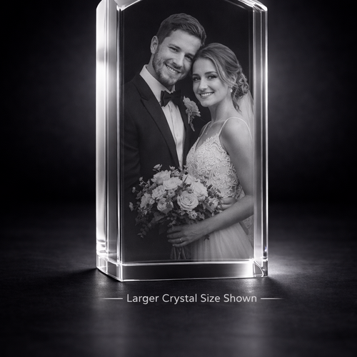 ***2 Sizes Available***The Stunning New Dunvegan Solid 3d Crystal Prism Dome