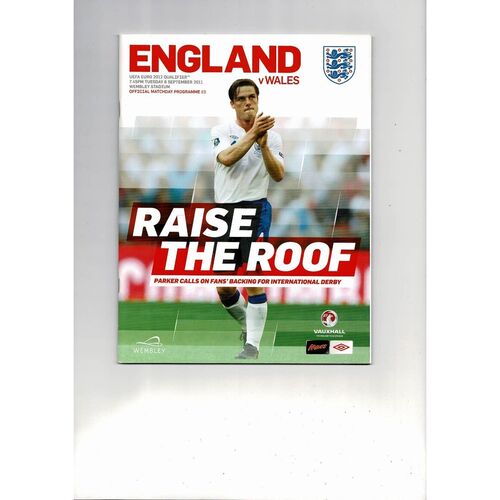 2011 England v Wales Football Programme