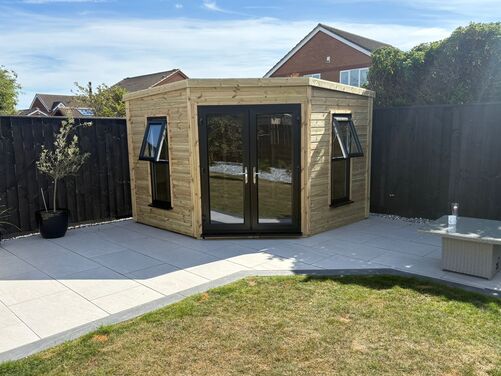 #PVC052 10x10 Corner Summer House
