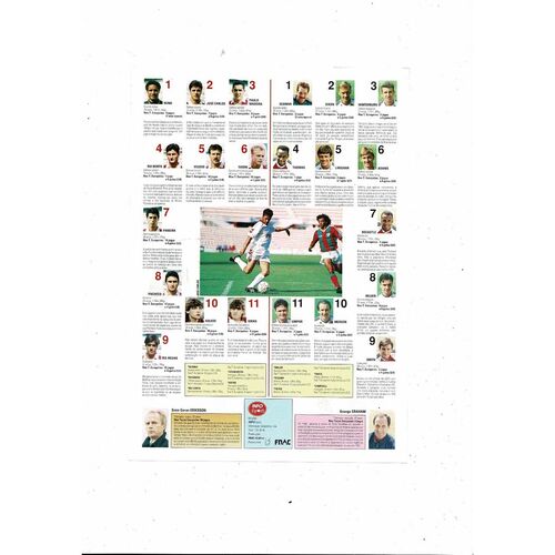 Benfica v Arsenal European Cup Football Programme 1991/1992