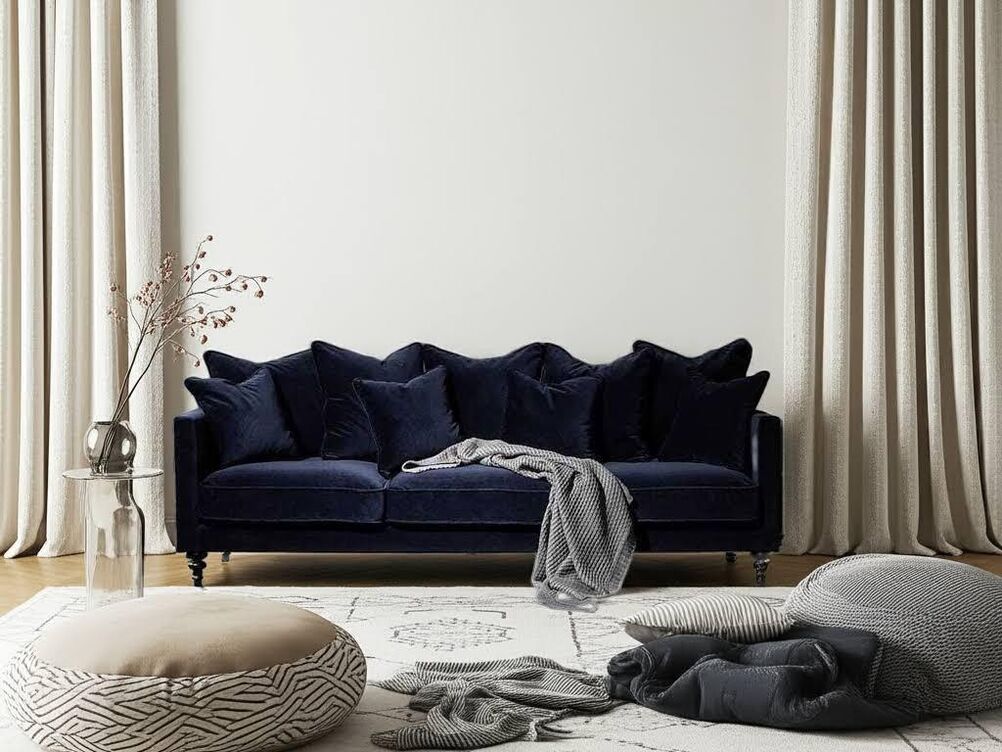 ROYAL 4 SEATER IN PLUSH NAVY