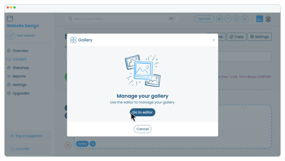 How to add and manage an image gallery | Webfactory Support | Webfactory