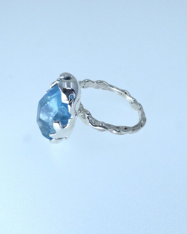 Aquamarine Siren Ring