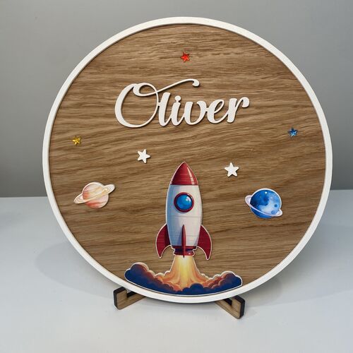 Space Theme Door Sign