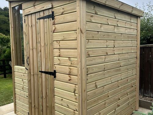 6x6 Pent Potting Shed