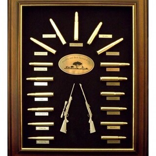 Hunting Caliber Displays with Miniature Pewter Firearms